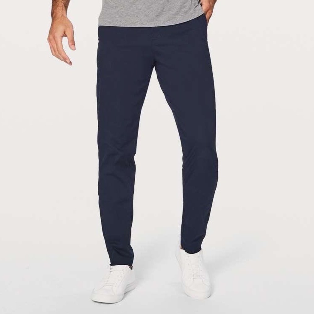 Lululemon Commission Pant Slim Swift Cotton 34 Navy Blue M5440S